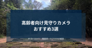 親の一人暮らしが心配な方へ。高齢者向け見守りカメラ おすすめ3選と失敗しない選び方【2026年版】